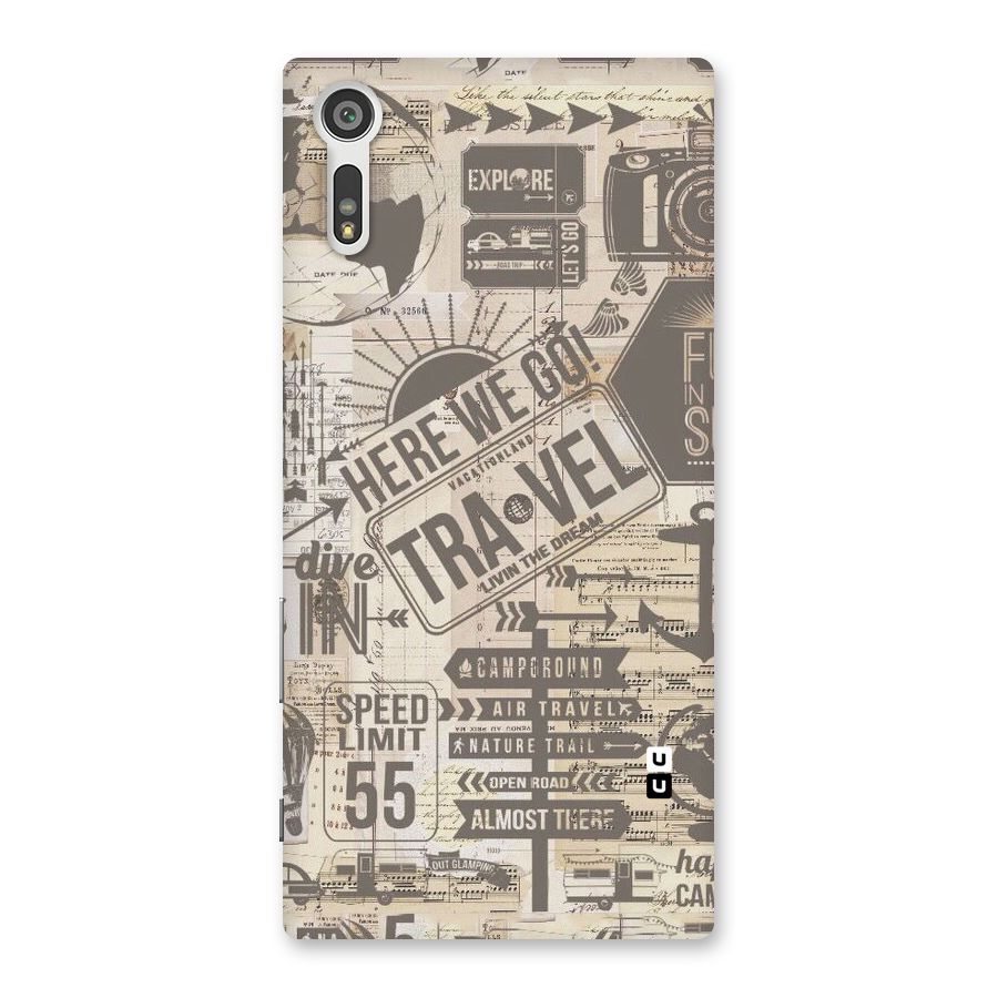 Here We Travel Back Case for Xperia XZ