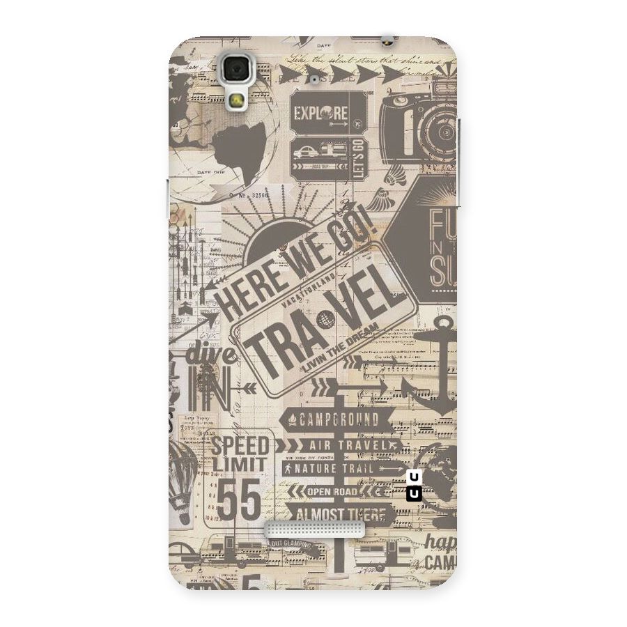 Here We Travel Back Case for YU Yureka Plus