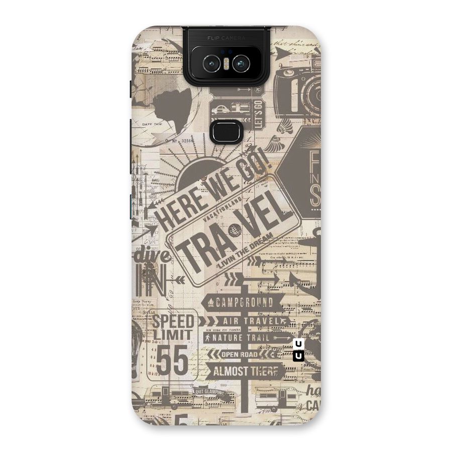 Here We Travel Back Case for Zenfone 6z