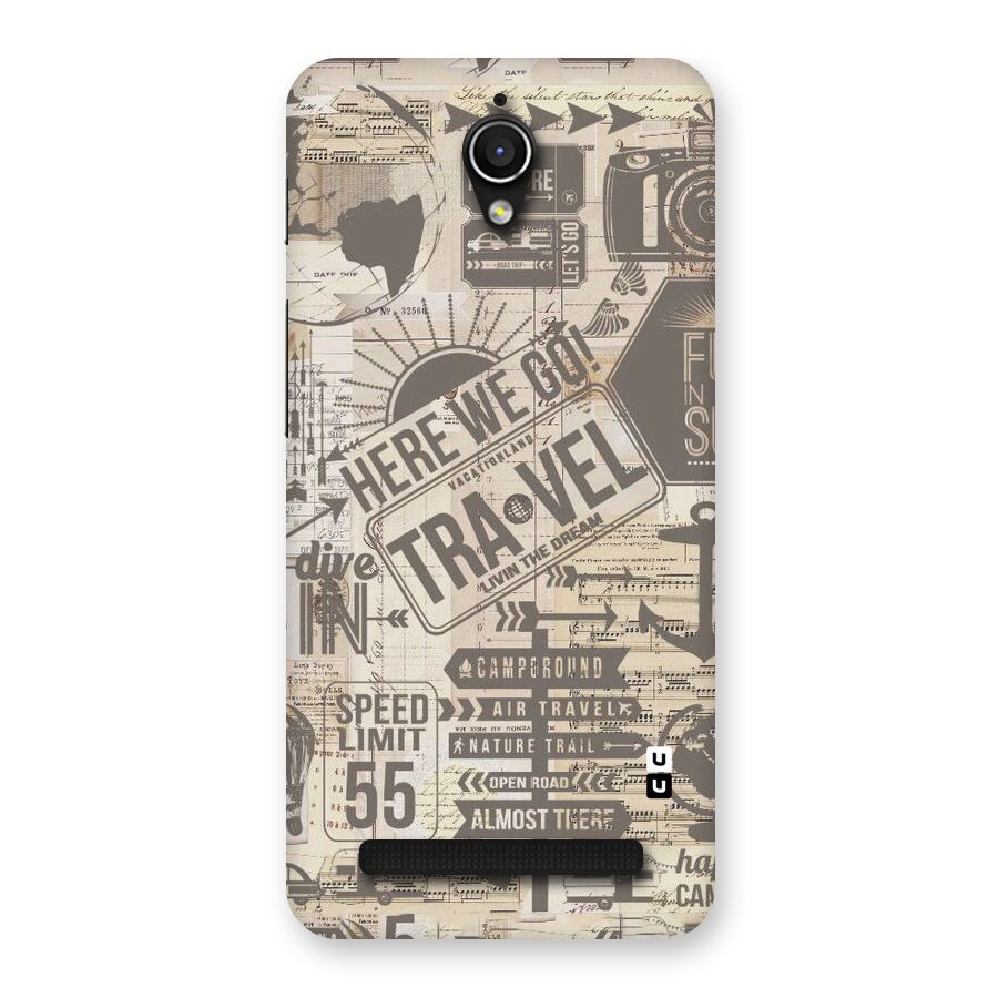 Here We Travel Back Case for Zenfone Go