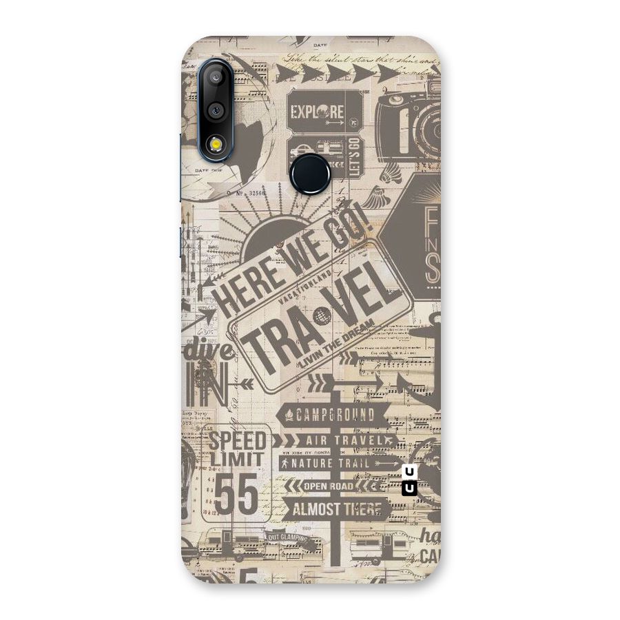 Here We Travel Back Case for Zenfone Max Pro M2