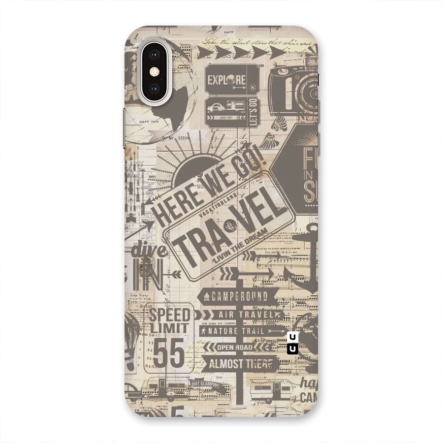 Here We Travel Back Case for iPhone XS Max