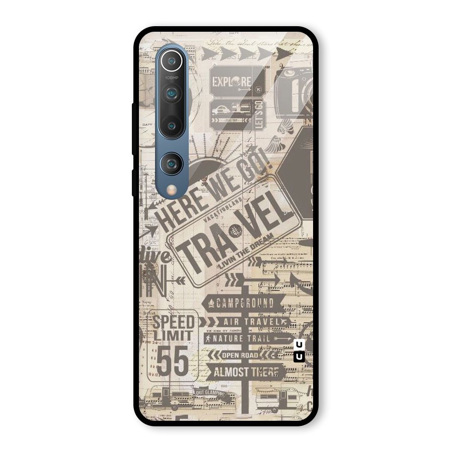 Here We Travel Glass Back Case for Mi 10