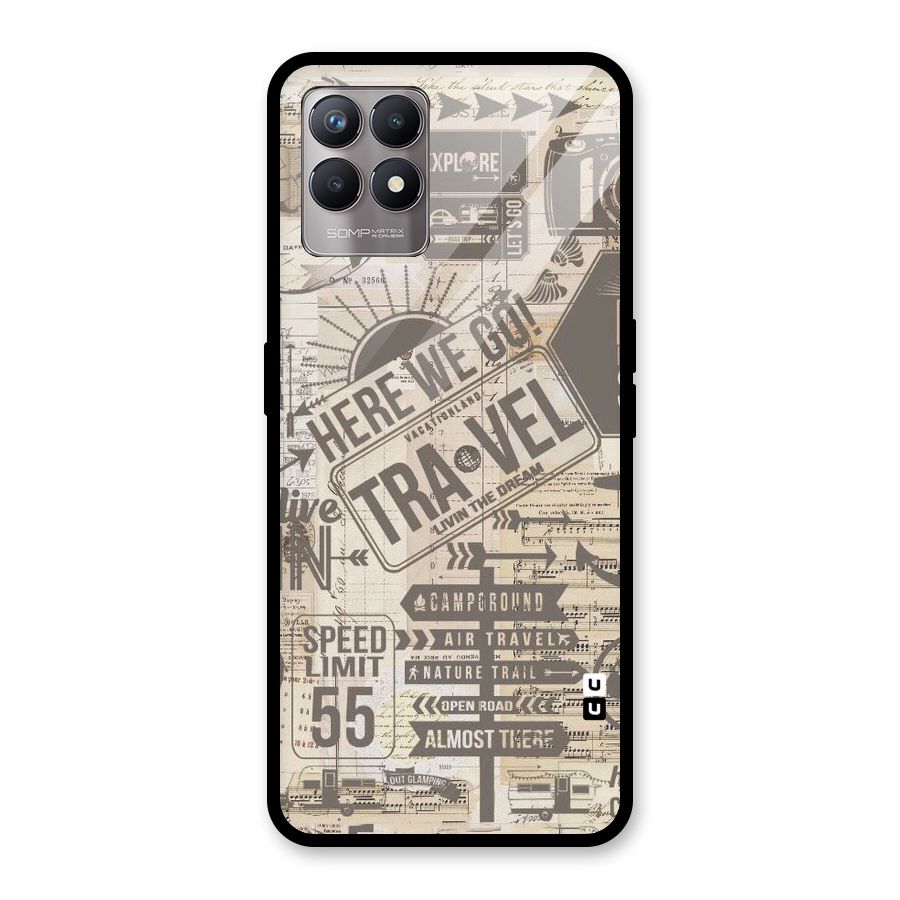 Here We Travel Glass Back Case for Realme Narzo 50