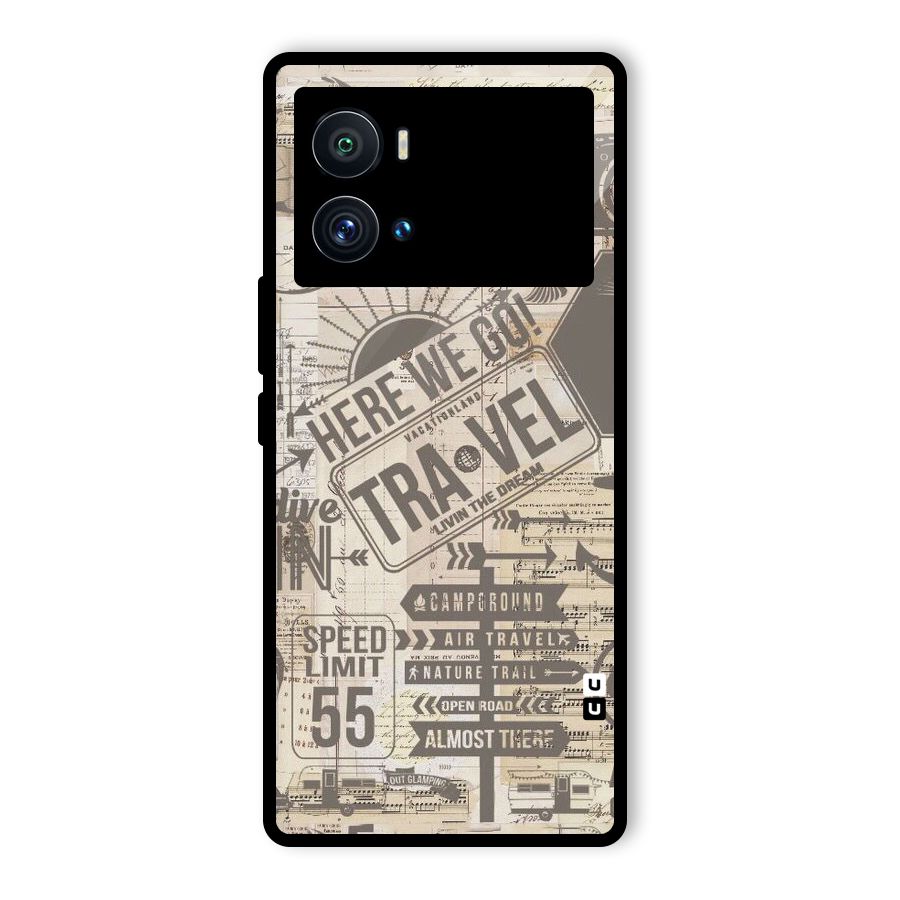 Here We Travel Glass Back Case for Vivo iQOO 9 Pro
