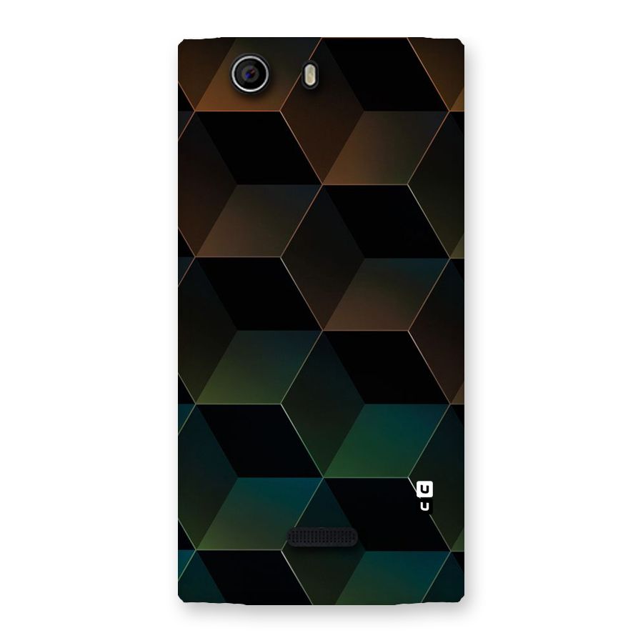 Hexagonal Design Back Case for Canvas Nitro 2 E311