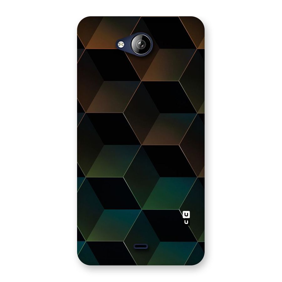 Hexagonal Design Back Case for Canvas Play Q355