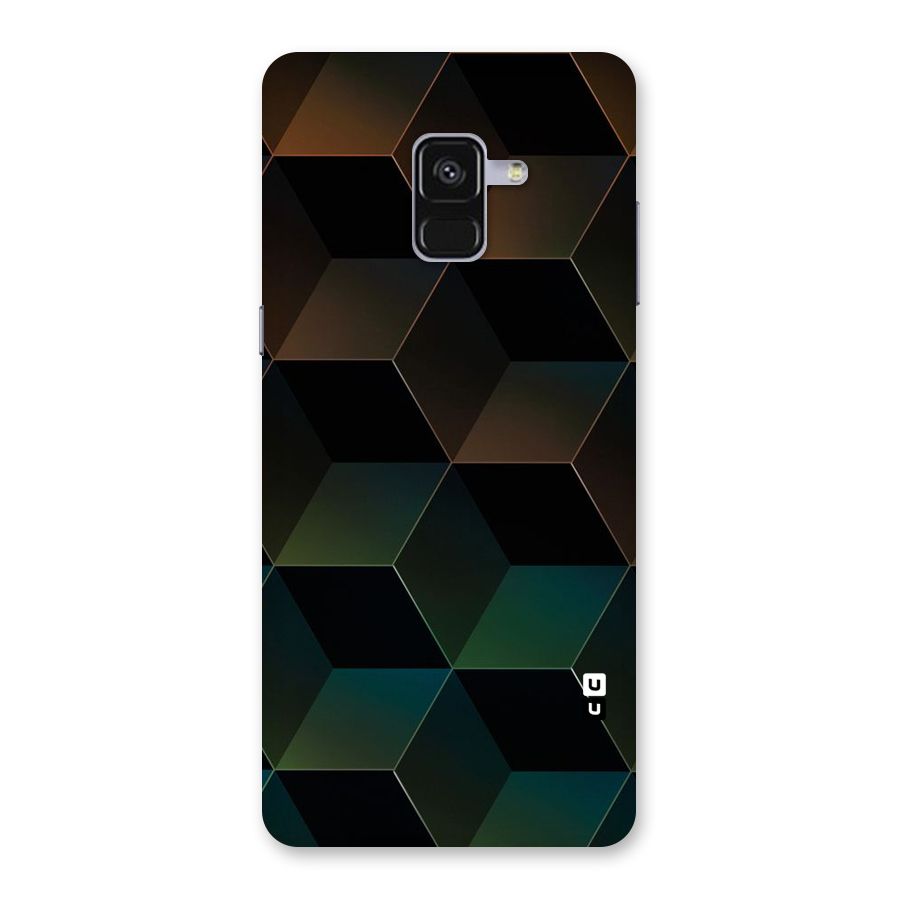 Hexagonal Design Back Case for Galaxy A8 Plus