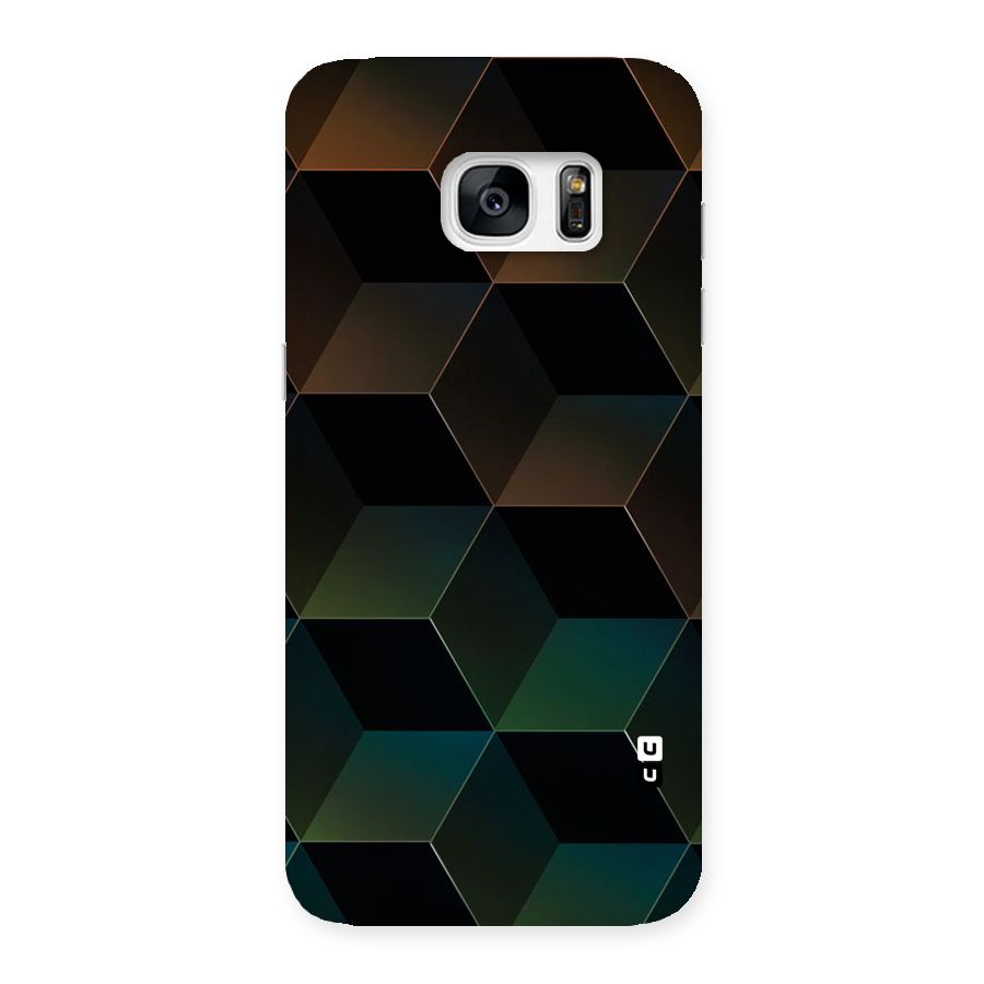 Hexagonal Design Back Case for Galaxy S7 Edge