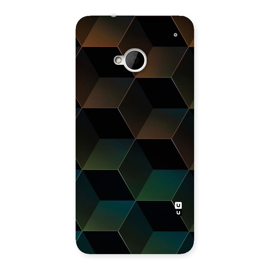 Hexagonal Design Back Case for HTC One M7