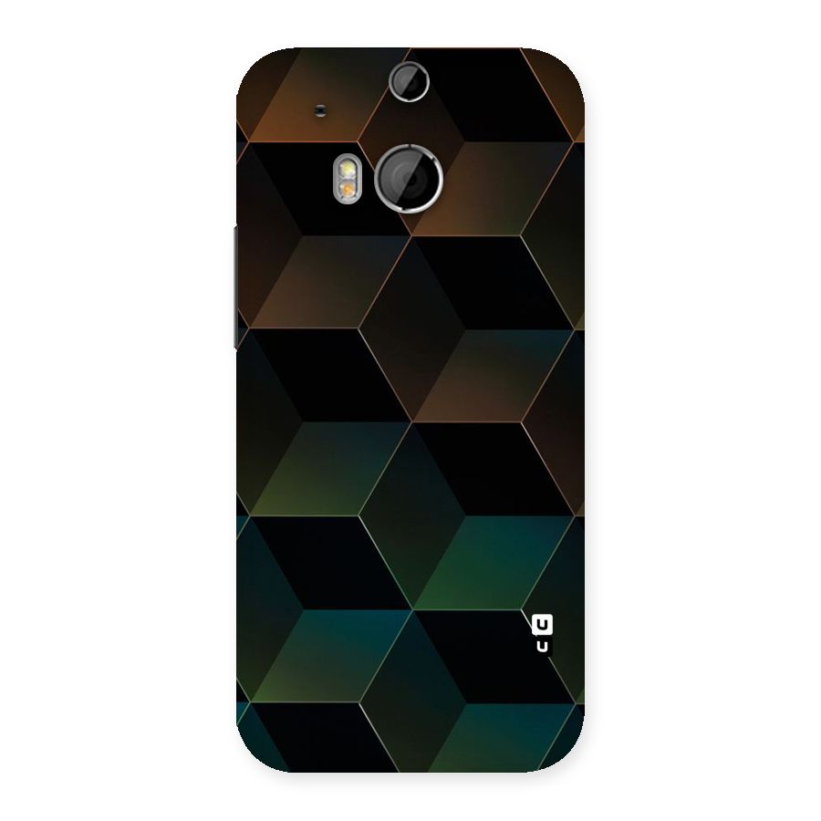 Hexagonal Design Back Case for HTC One M8