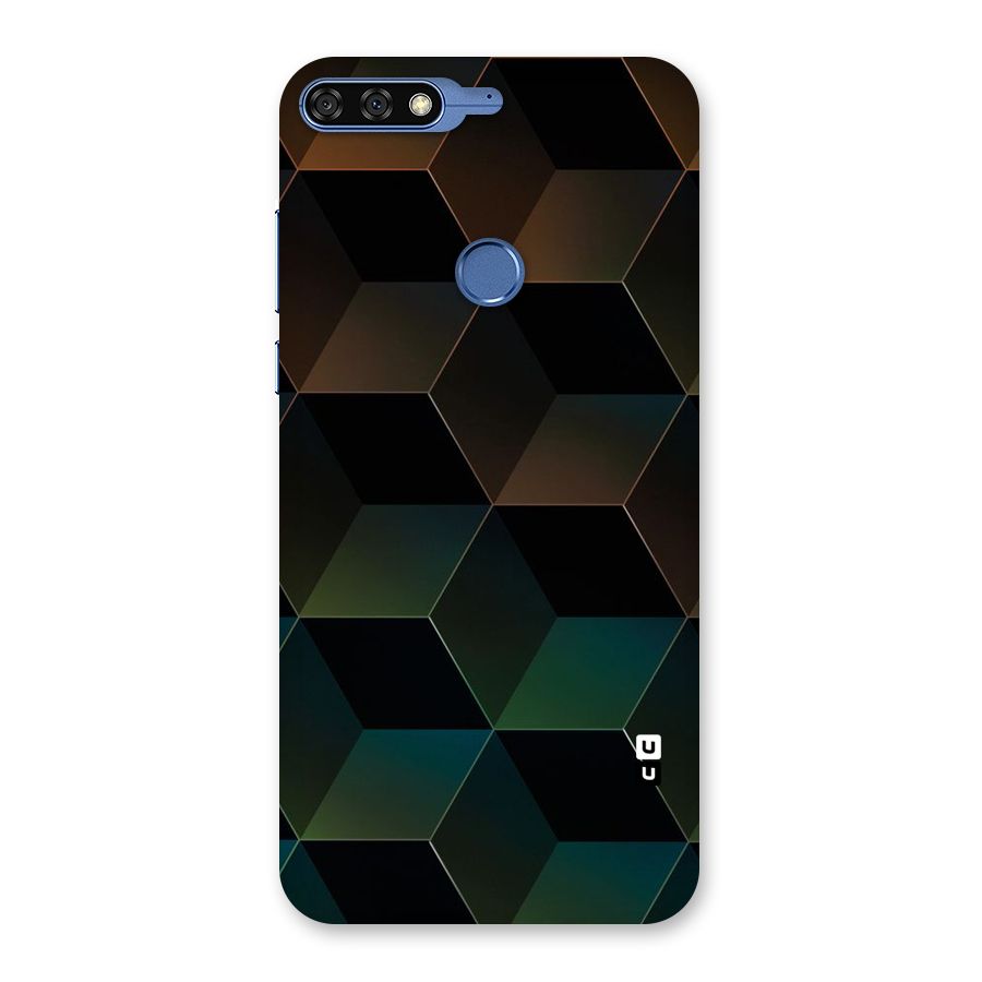 Hexagonal Design Back Case for Honor 7C