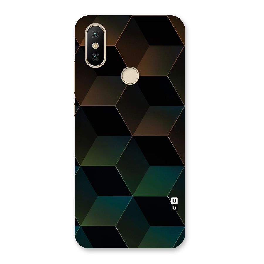 Hexagonal Design Back Case for Mi A2