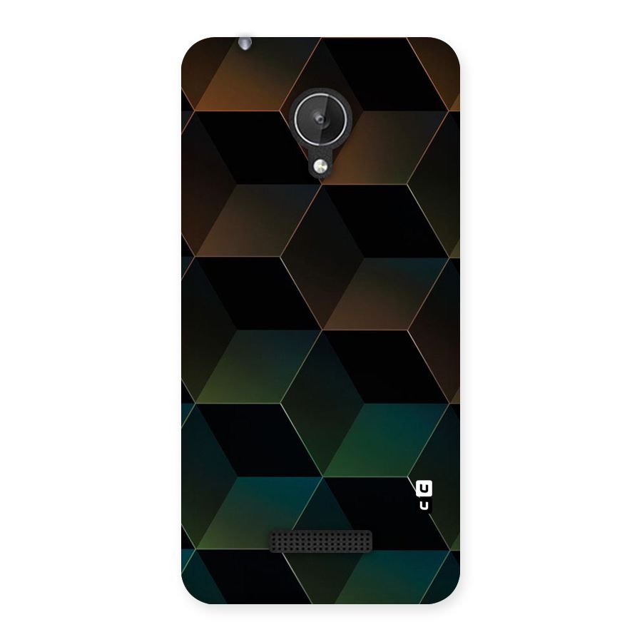 Hexagonal Design Back Case for Micromax Canvas Spark Q380