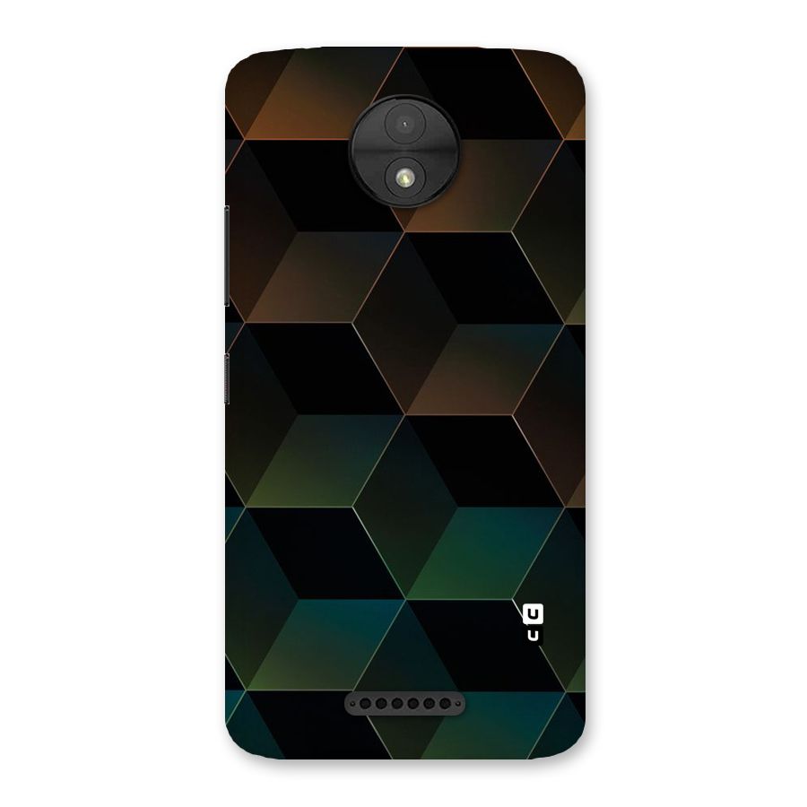 Hexagonal Design Back Case for Moto C