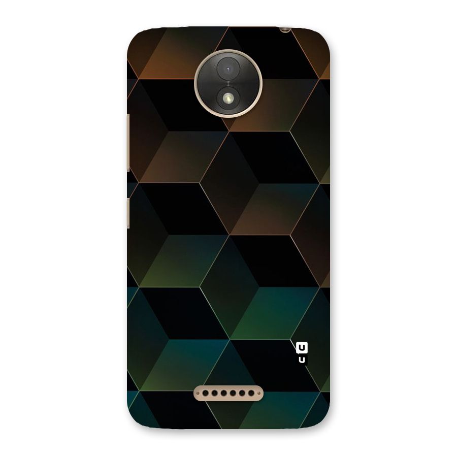 Hexagonal Design Back Case for Moto C Plus