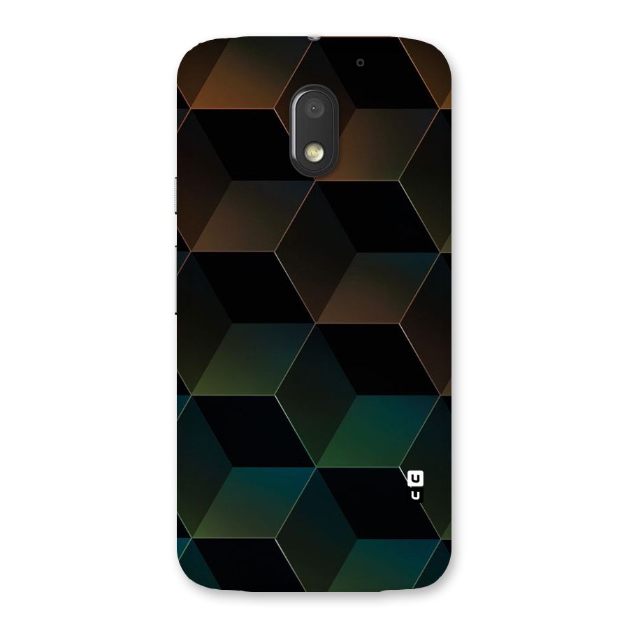 Hexagonal Design Back Case for Moto E3 Power