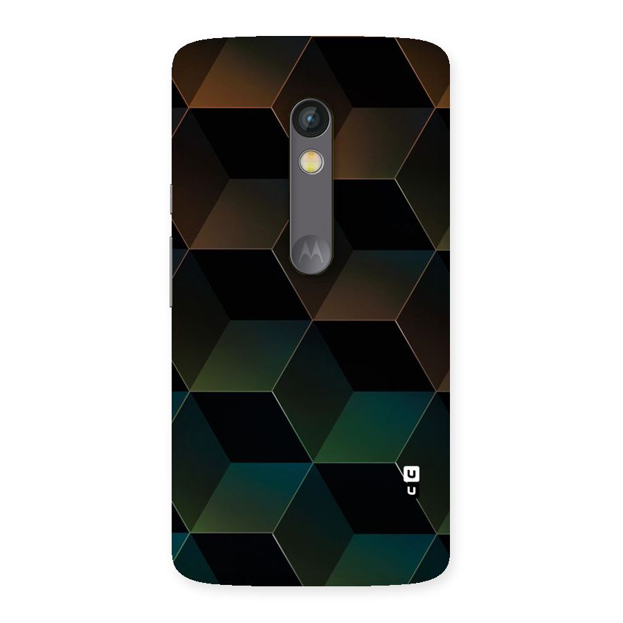 Hexagonal Design Back Case for Moto X Play