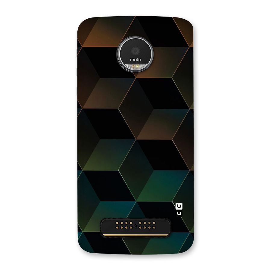 Hexagonal Design Back Case for Moto Z Play