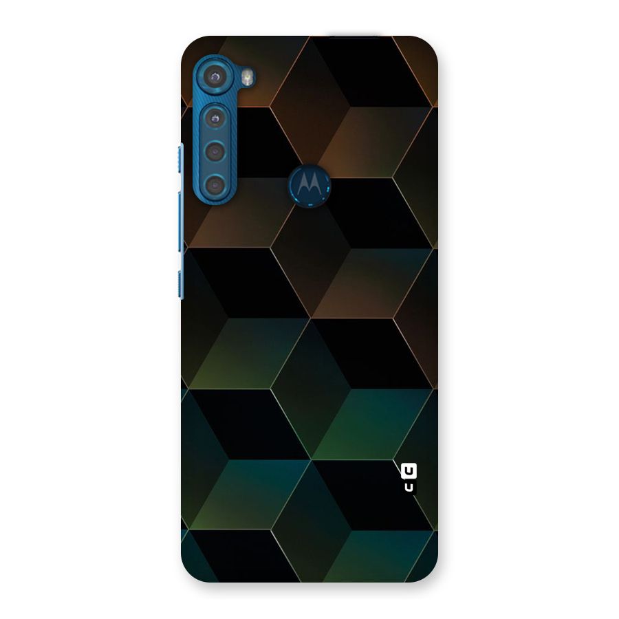 Hexagonal Design Back Case for Motorola One Fusion Plus