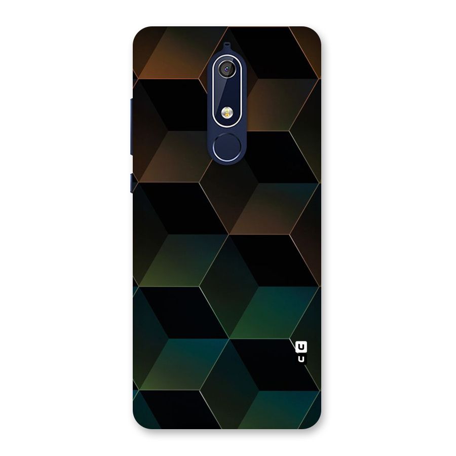 Hexagonal Design Back Case for Nokia 5.1