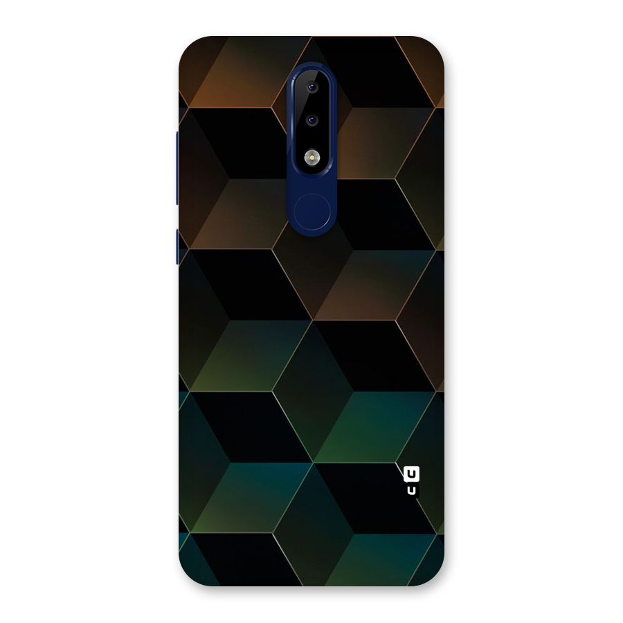 Hexagonal Design Back Case for Nokia 5.1 Plus