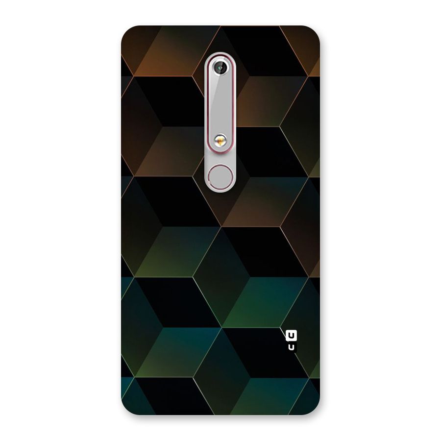 Hexagonal Design Back Case for Nokia 6.1