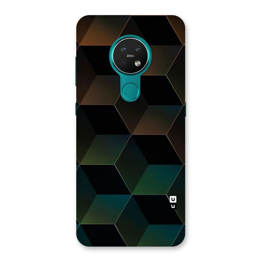 Hexagonal Design Back Case for Nokia 7.2