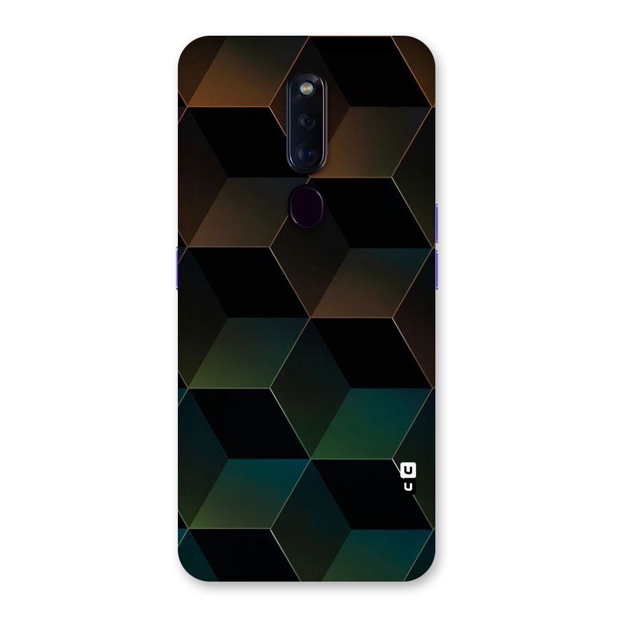 Hexagonal Design Back Case for Oppo F11 Pro