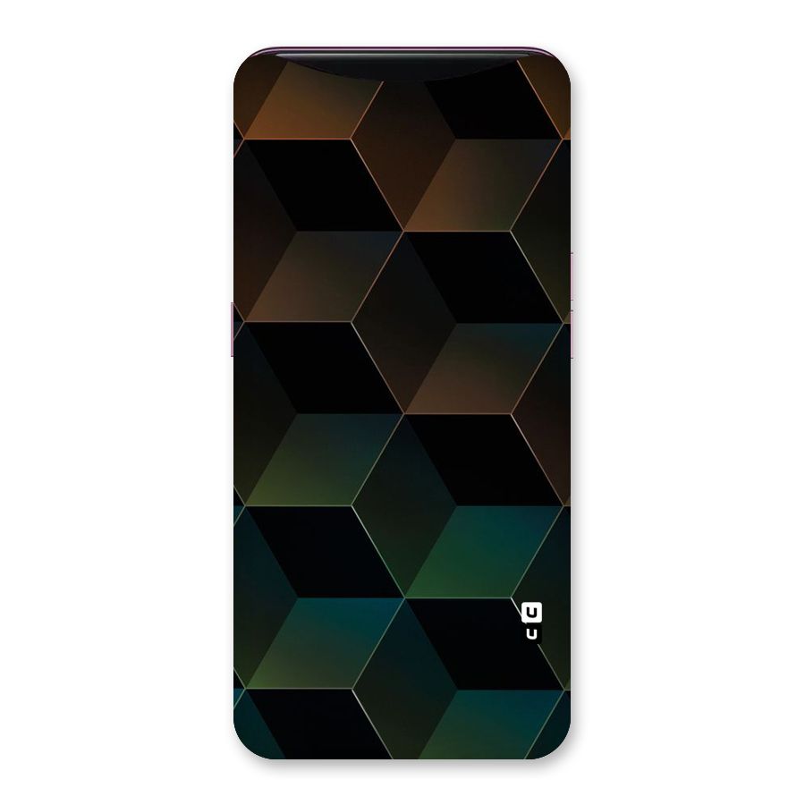Hexagonal Design Back Case for Oppo Find X