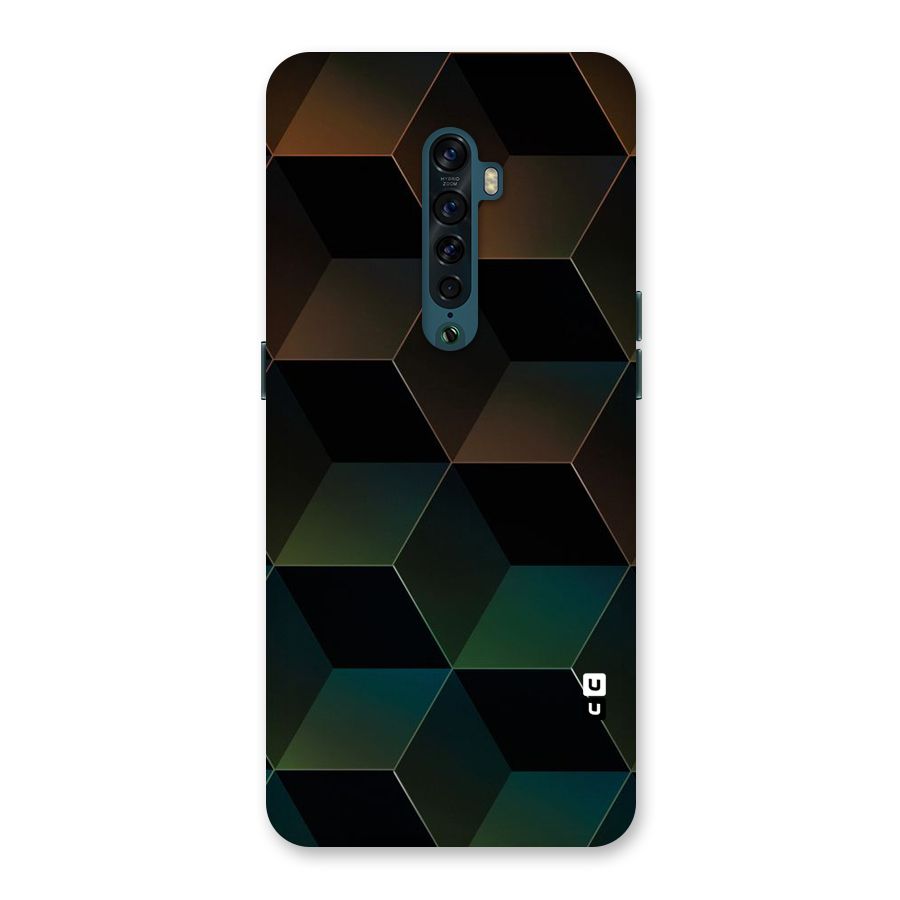 Hexagonal Design Back Case for Oppo Reno2