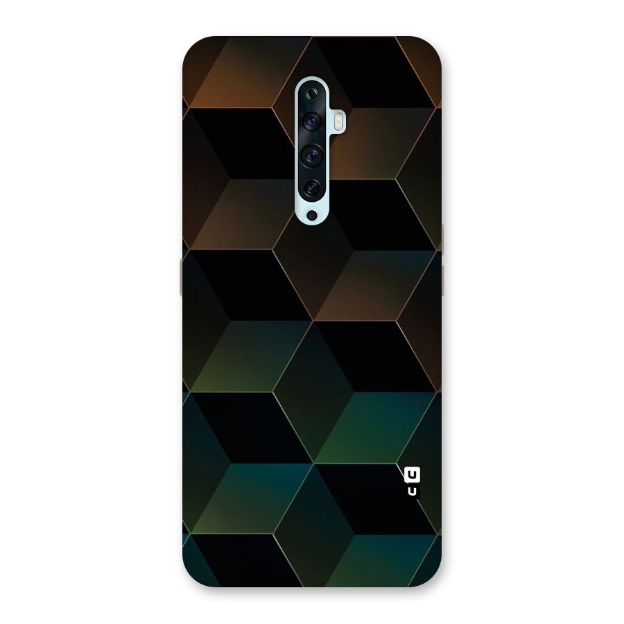 Hexagonal Design Back Case for Oppo Reno2 F