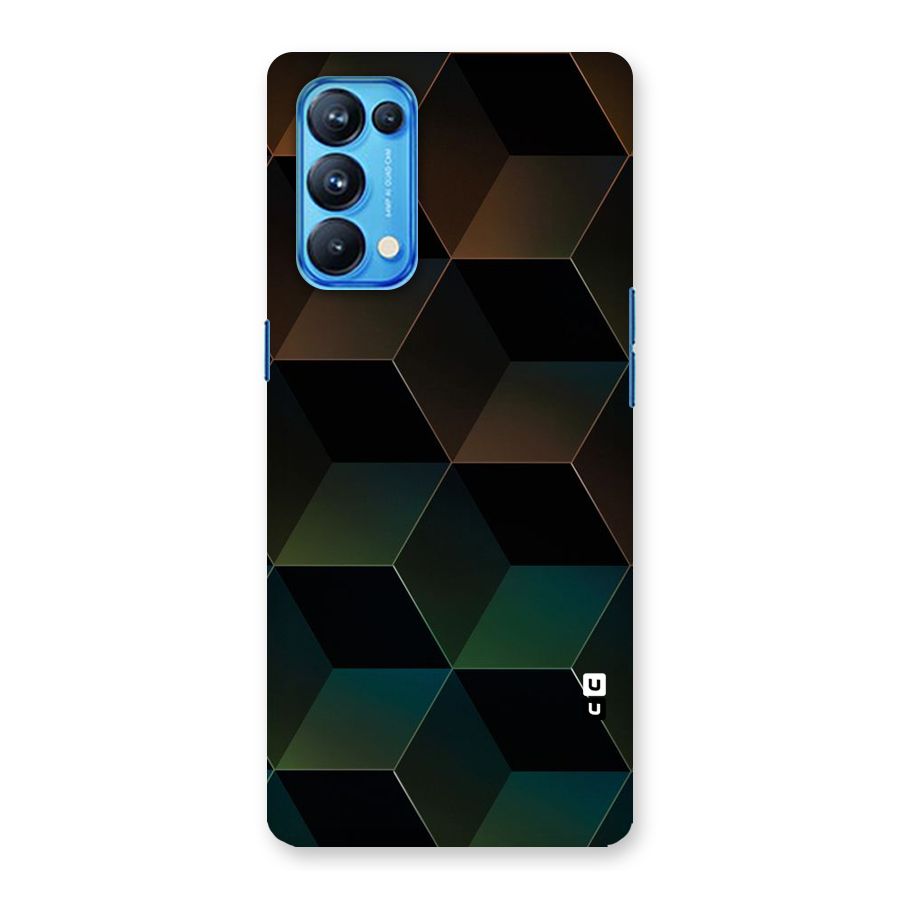 Hexagonal Design Back Case for Oppo Reno5 Pro 5G