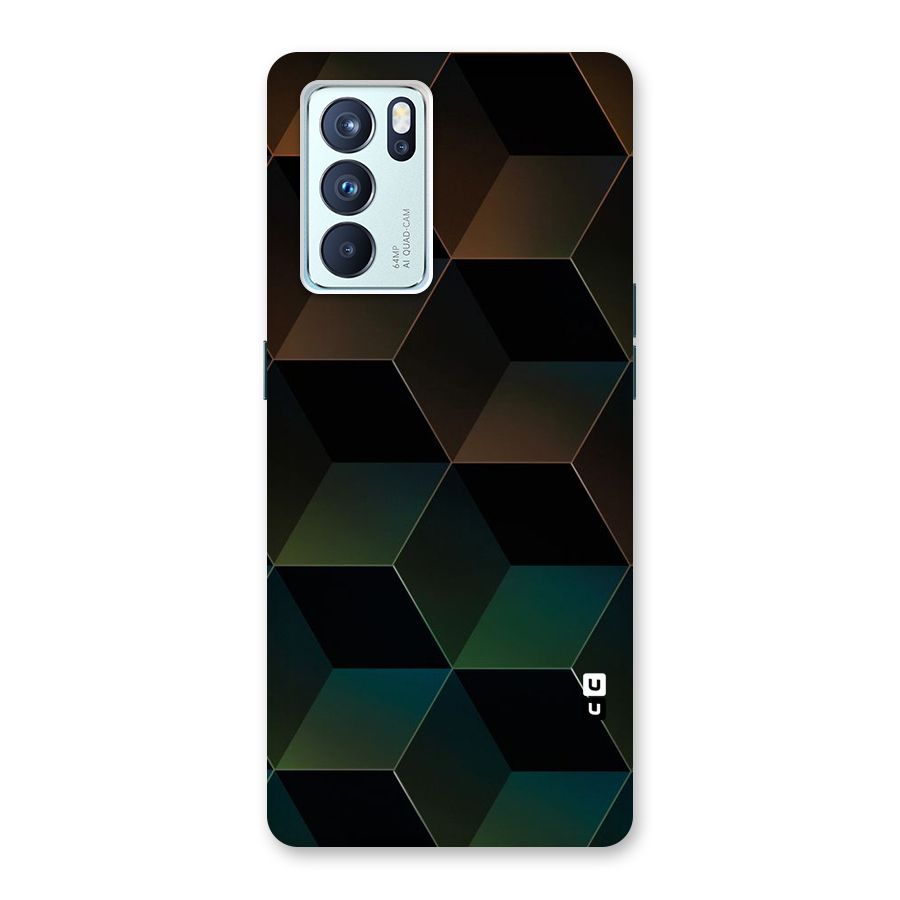 Hexagonal Design Back Case for Oppo Reno6 Pro 5G