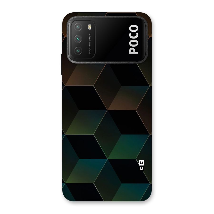 Hexagonal Design Back Case for Poco M3