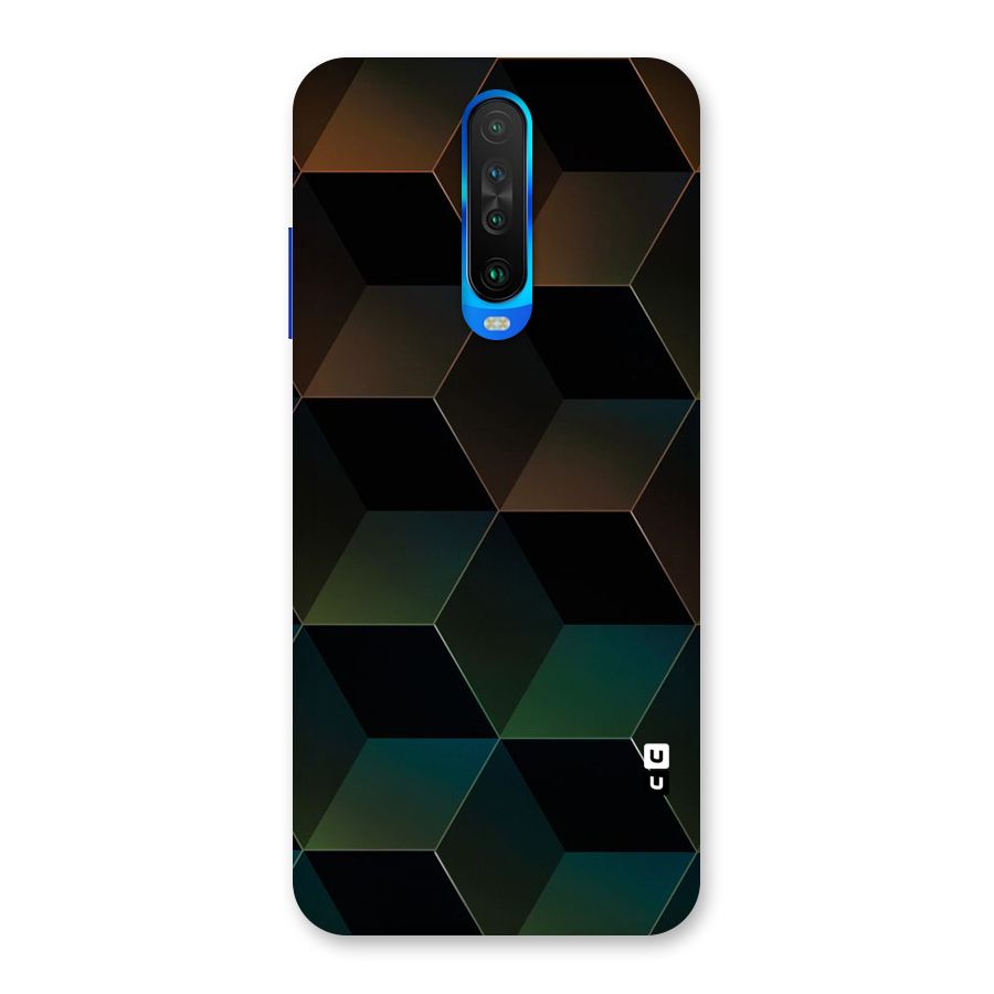 Hexagonal Design Back Case for Poco X2