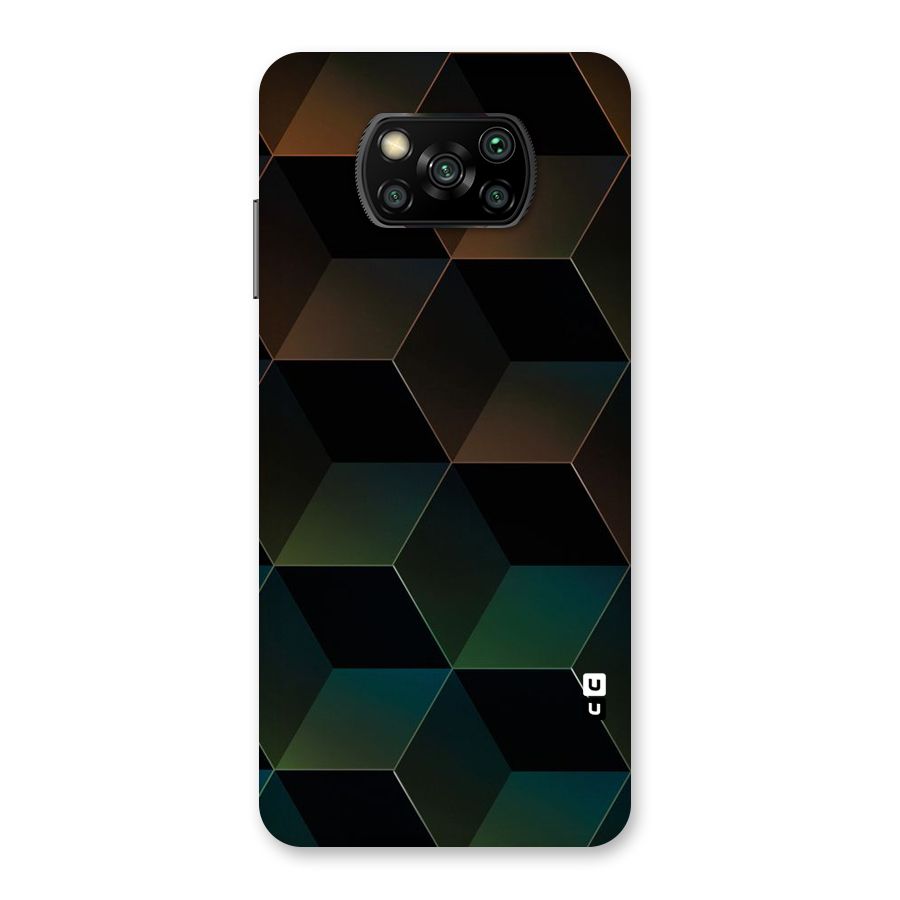 Hexagonal Design Back Case for Poco X3