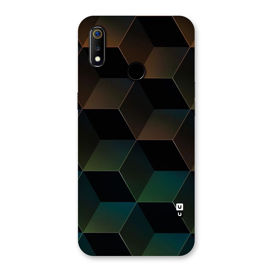 Hexagonal Design Back Case for Realme 3