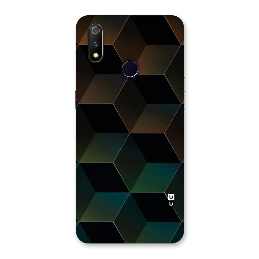 Hexagonal Design Back Case for Realme 3 Pro