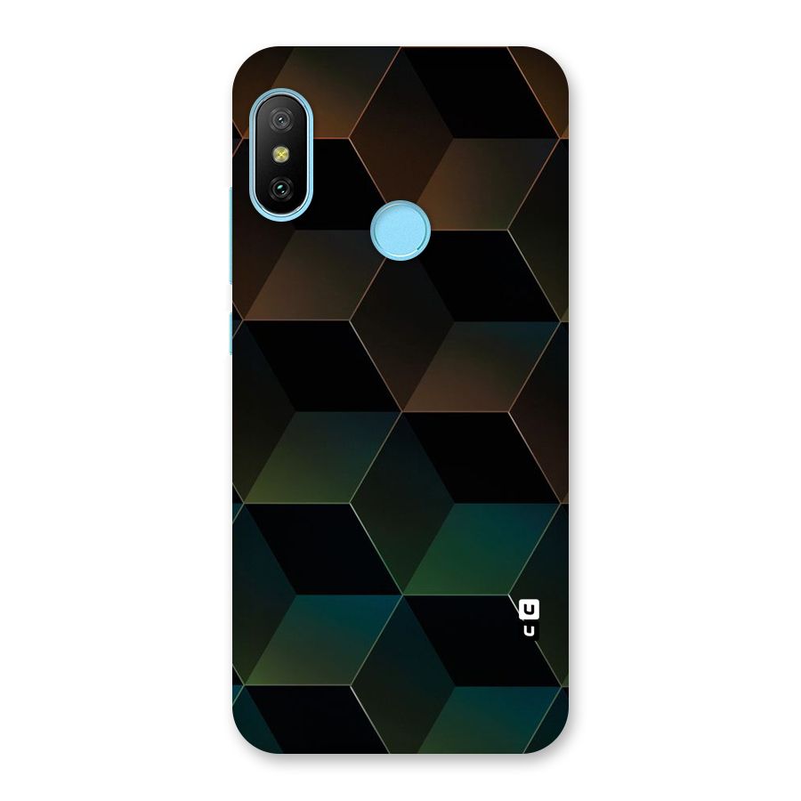 Hexagonal Design Back Case for Redmi 6 Pro