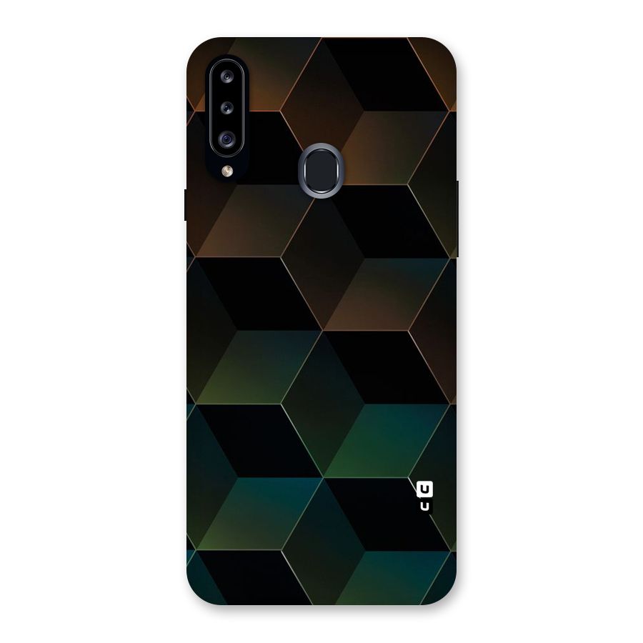 Hexagonal Design Back Case for Samsung Galaxy A20s