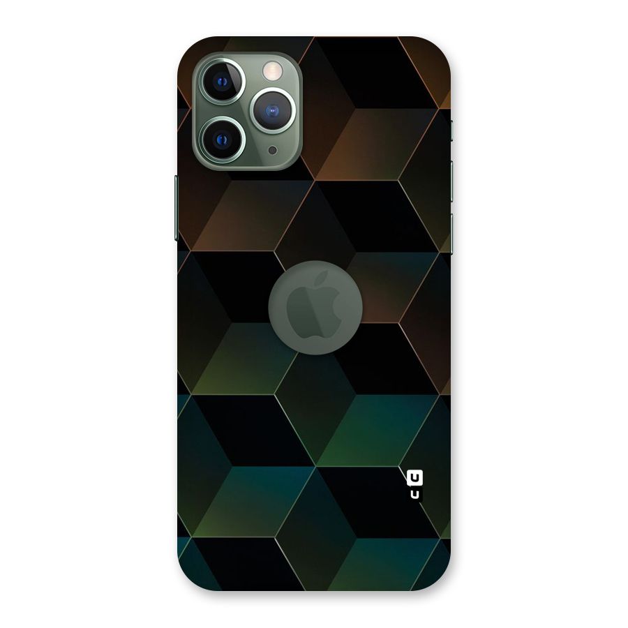 Hexagonal Design Back Case for iPhone 11 Pro Logo  Cut