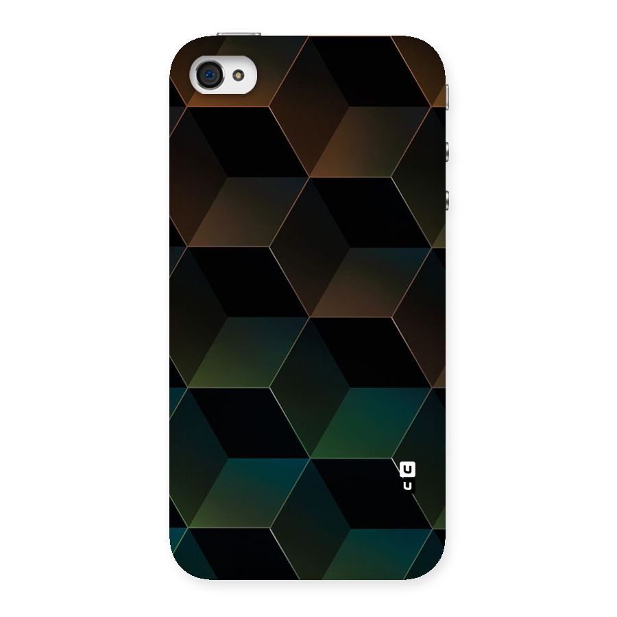 Hexagonal Design Back Case for iPhone 4 4s