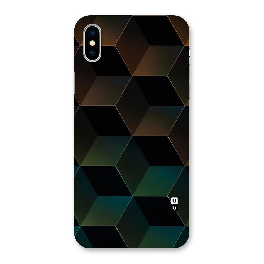 Hexagonal Design Back Case for iPhone X