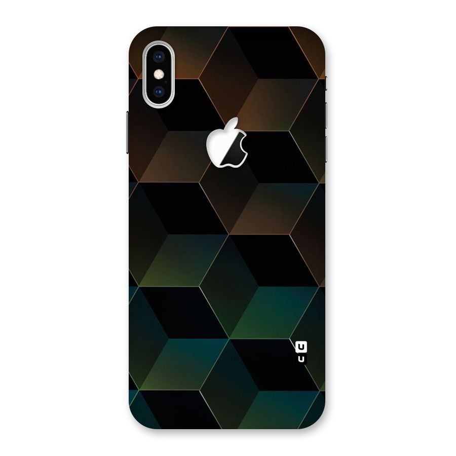 Hexagonal Design Back Case for iPhone XS Max Apple Cut