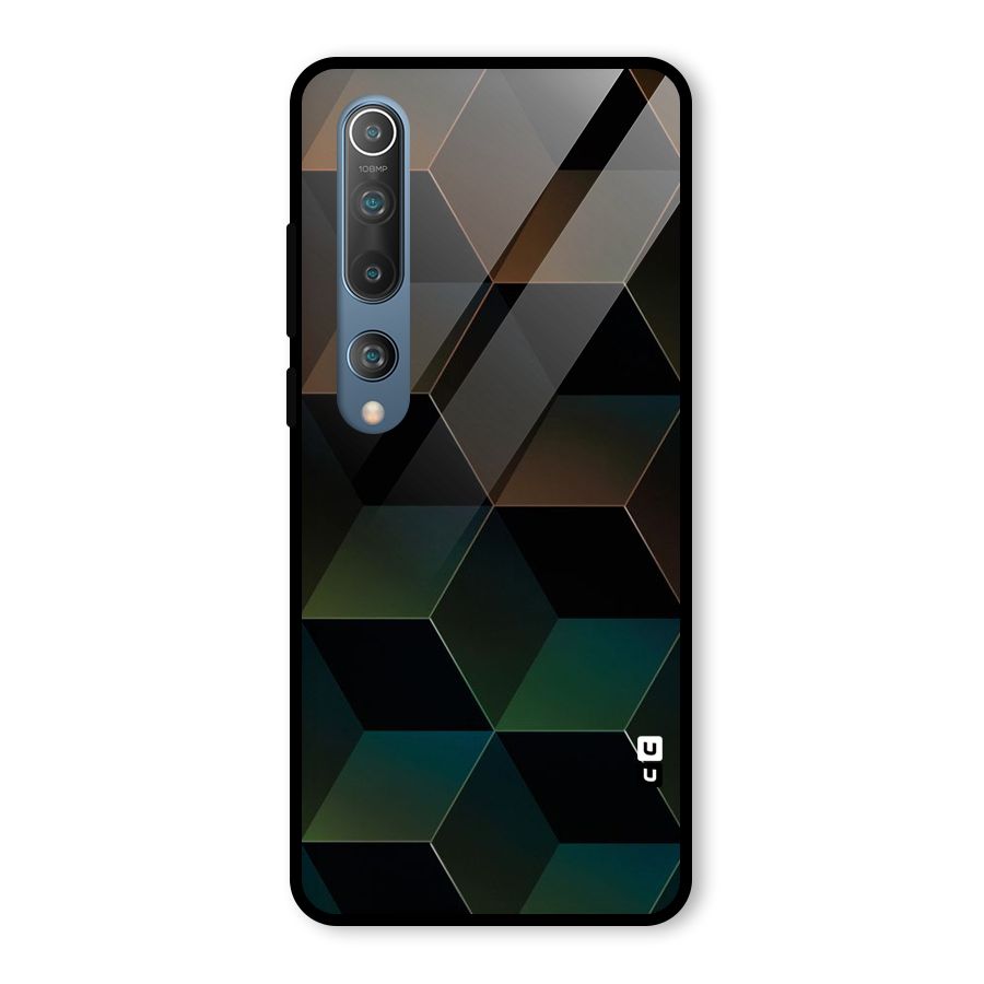 Hexagonal Design Glass Back Case for Mi 10