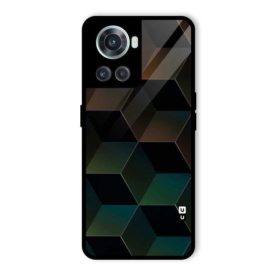 Hexagonal Design Glass Back Case for OnePlus 10R