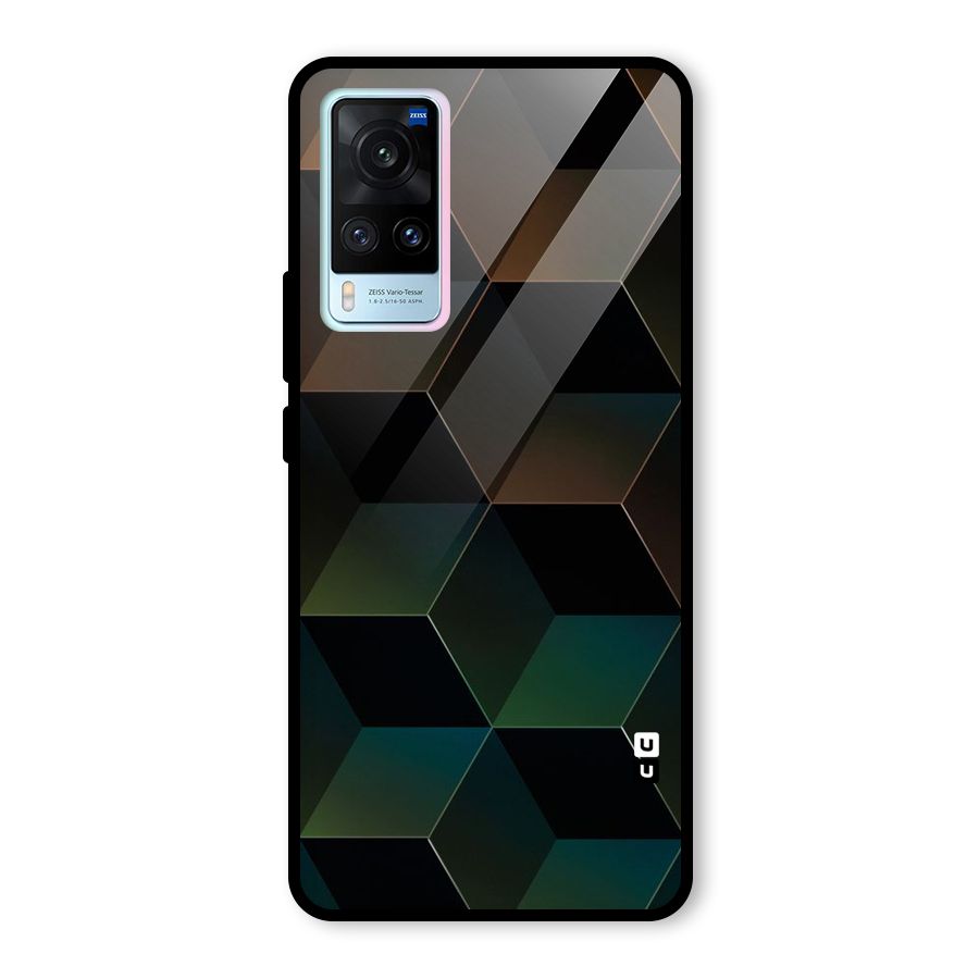 Hexagonal Design Glass Back Case for Vivo X60
