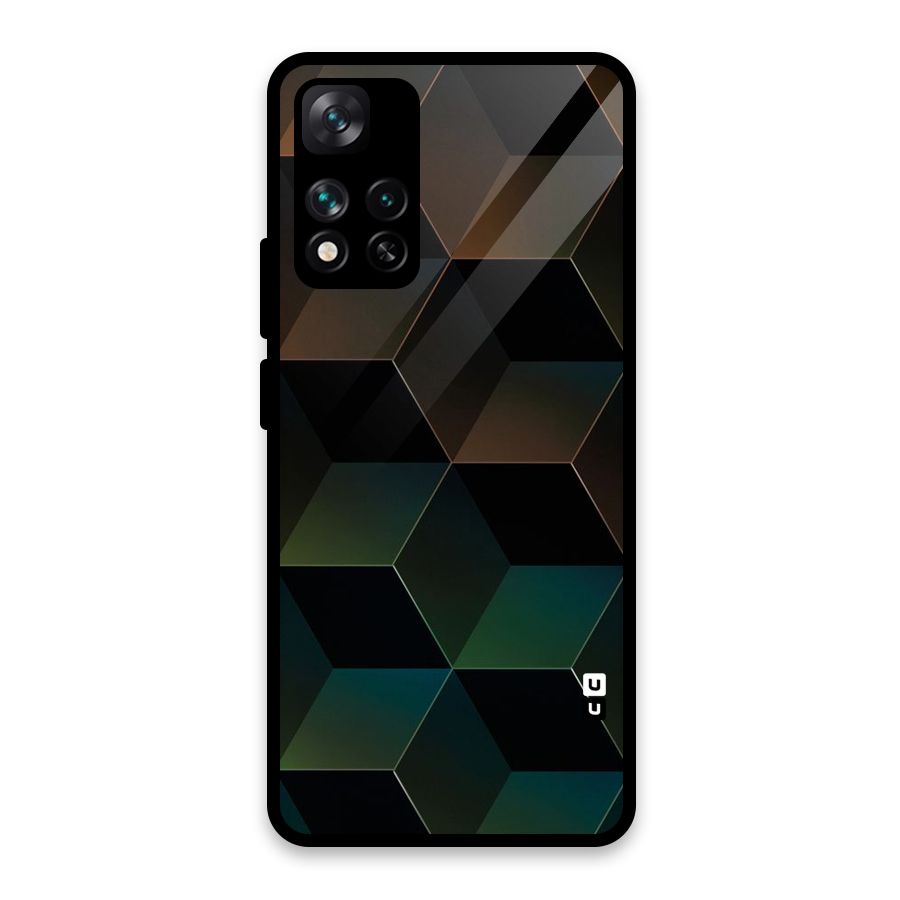 Hexagonal Design Glass Back Case for Xiaomi 11i HyperCharge 5G