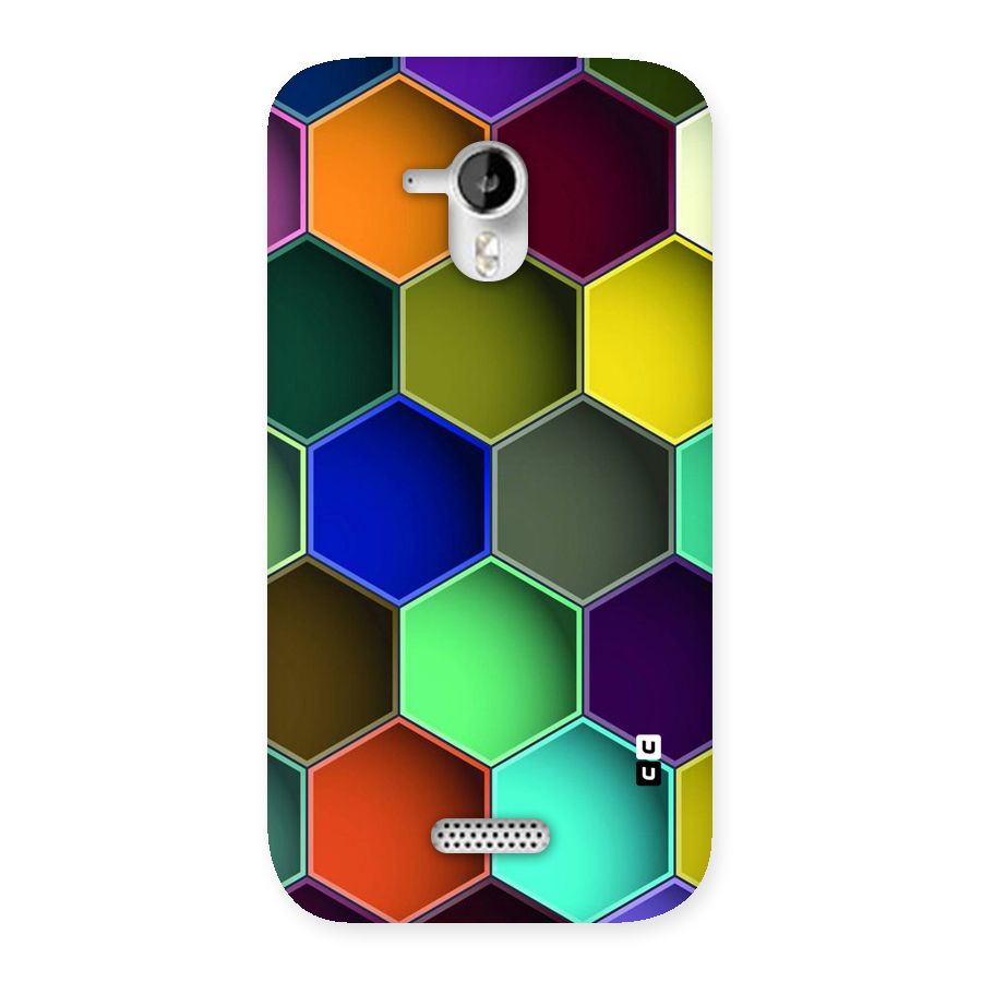 Hexagonal Palette Back Case for Micromax Canvas HD A116